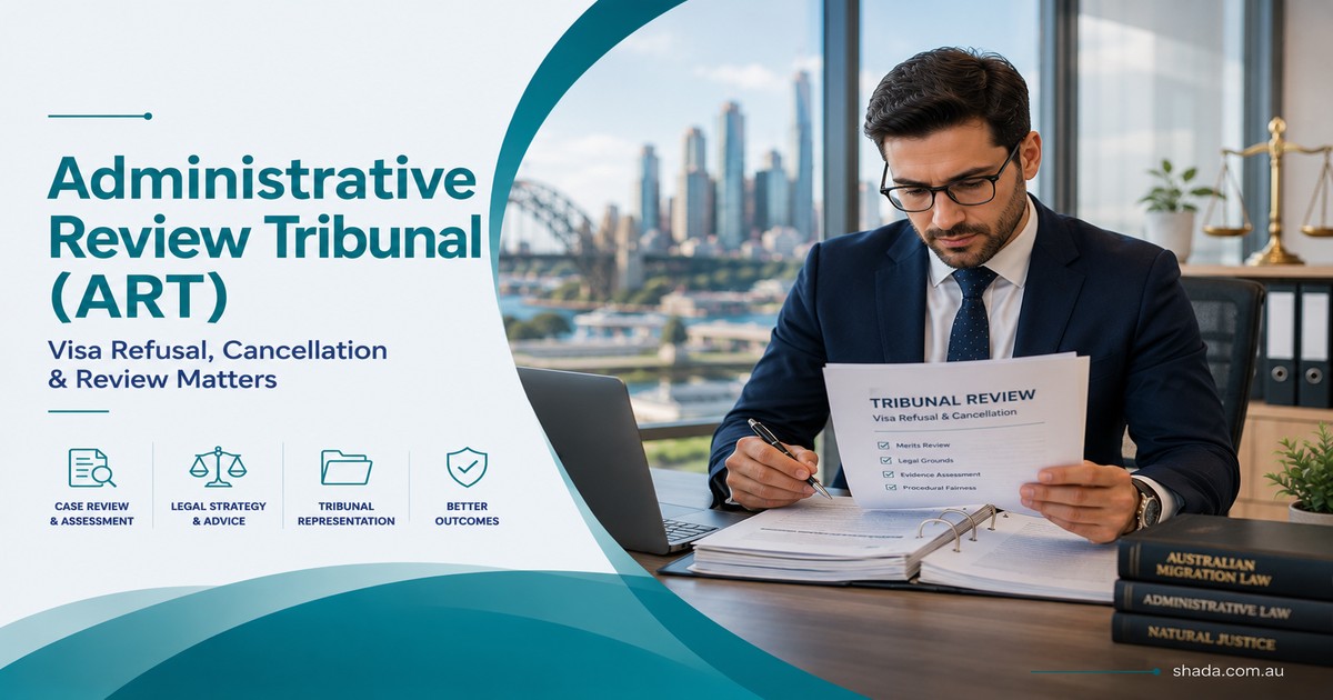 Administrative Review Tribunal ART visa review matters