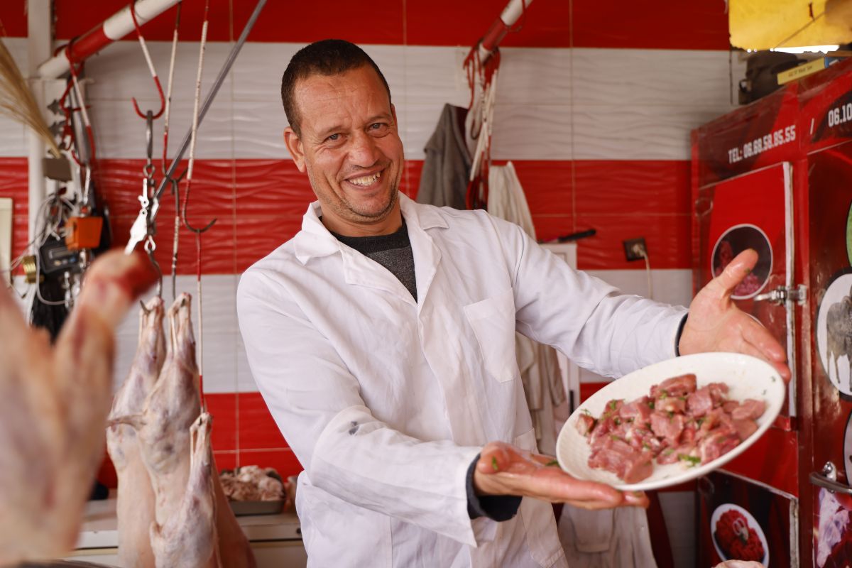 Illustration for Butcher or Smallgoods Maker occupation by Shada Migration Services.