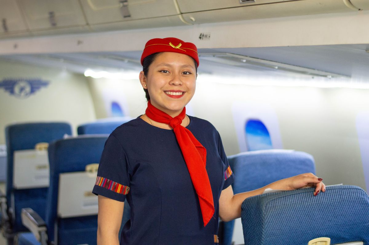 Illustration for Flight Attendant occupation by Shada Migration Services.