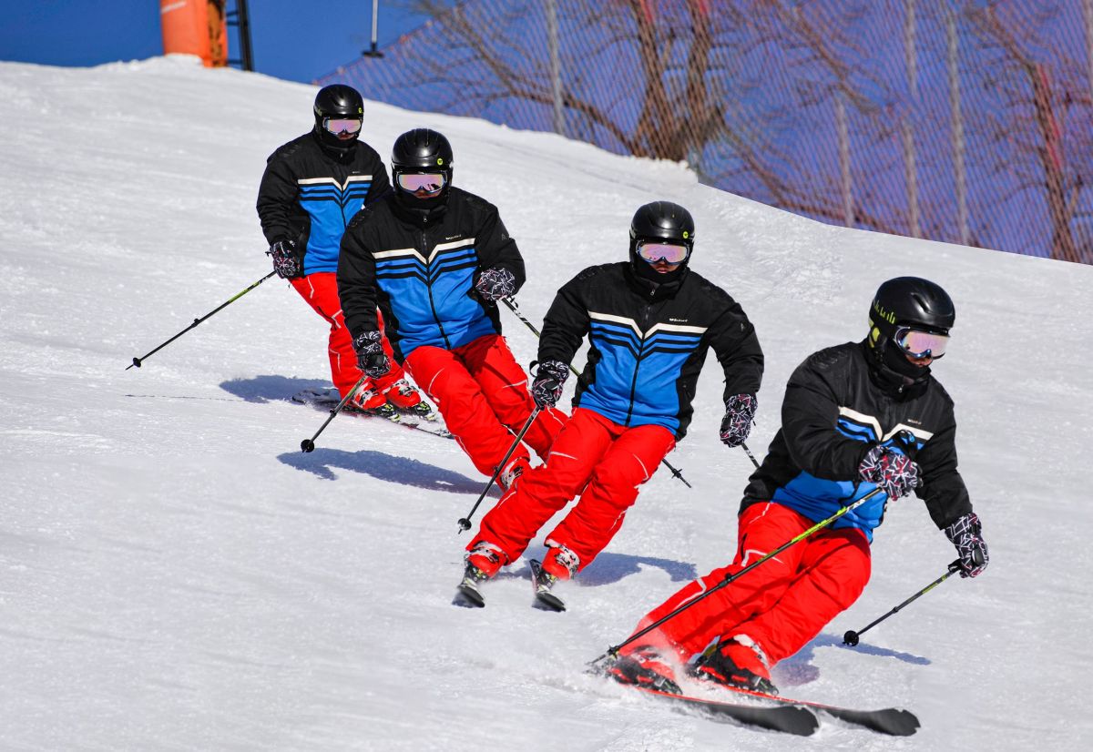 Illustration for Snowsport Instructor occupation by Shada Migration Services.