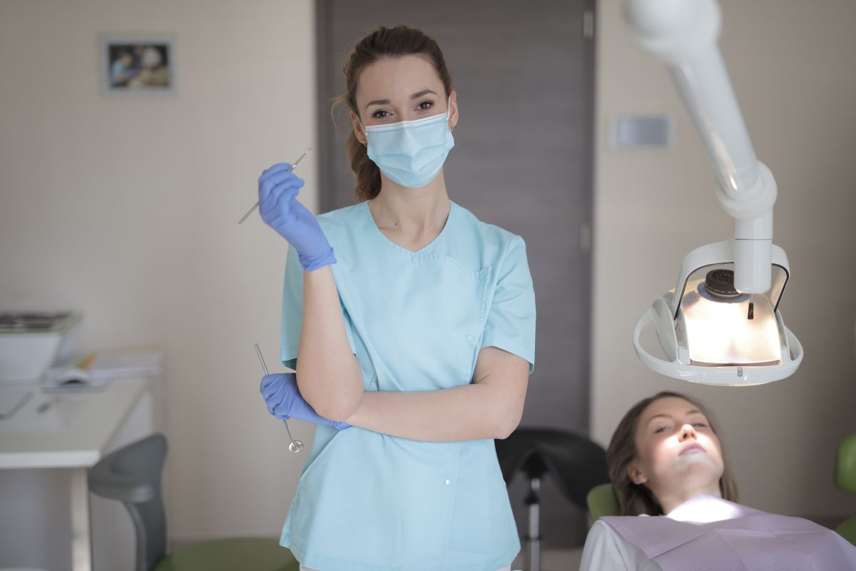 Illustration for Dental Hygienist occupation by Shada Migration Services.