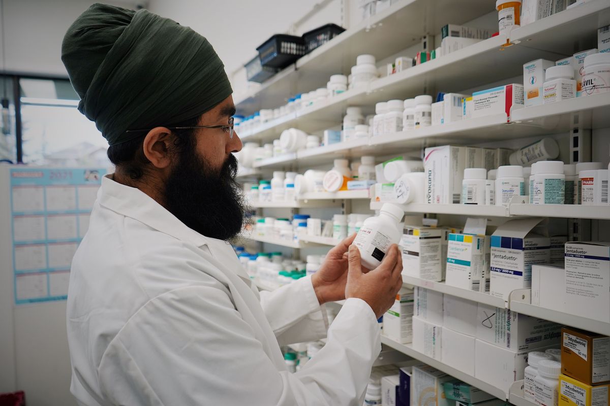 Illustration for Industrial Pharmacist occupation by Shada Migration Services.