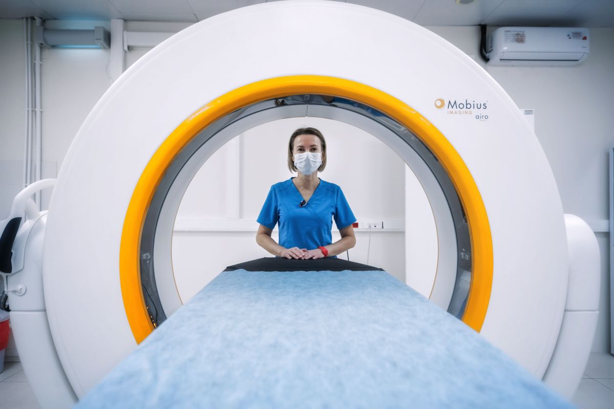 Illustration for Nuclear Medicine Technologist occupation by Shada Migration Services.
